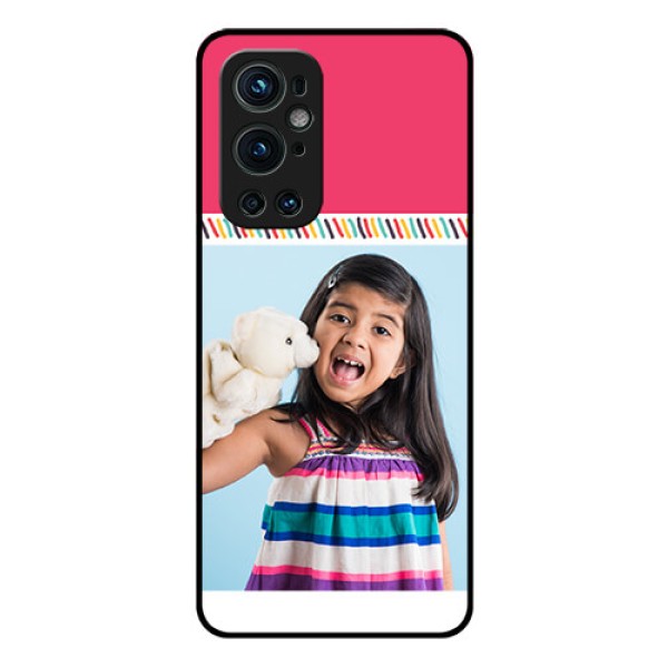 Oneplus 9 Pro 5G Personalized Glass Phone Case - Line art design