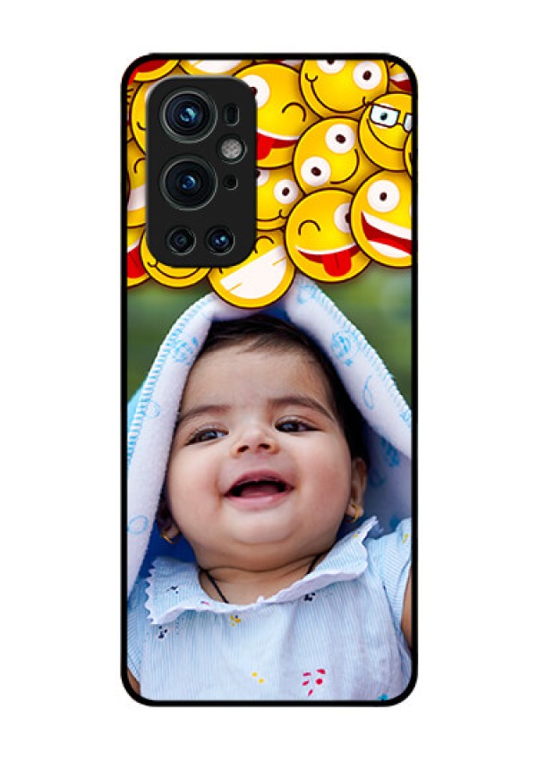 Oneplus 9 Pro 5G Custom Glass Mobile Case - with Smiley Emoji Design