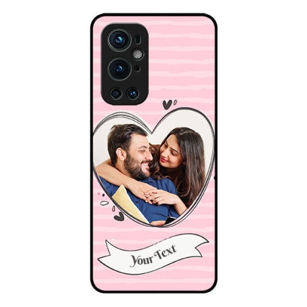 Oneplus 9 Pro 5G Custom Glass Phone Case - Vintage Heart Design