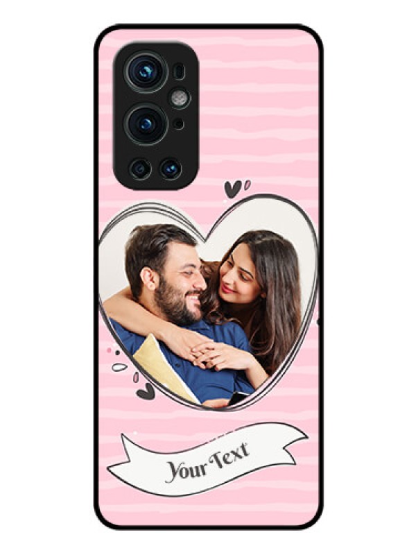 Custom Oneplus 9 Pro 5G Custom Glass Phone Case - Vintage Heart Design