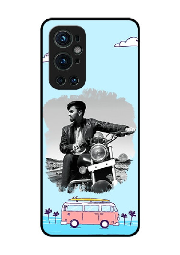 Oneplus 9 Pro 5G Photo Printing on Glass Case - Travel & Adventure Design