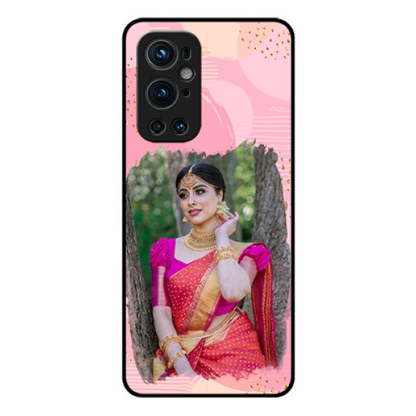 Oneplus 9 Pro 5G Personalized Glass Phone Case - Gold Glitter Splash Design Oneplus 9 Pro 5G Personalized Glass Phone Case - Gold Glitter Splash Design