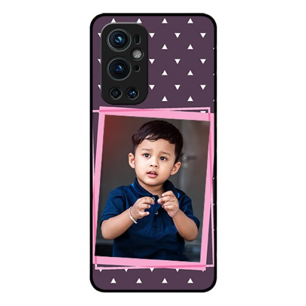 Oneplus 9 Pro 5G Custom Glass Mobile Case - Triangle Pattern Dotted Design Oneplus 9 Pro 5G Custom Glass Mobile Case - Triangle Pattern Dotted Design