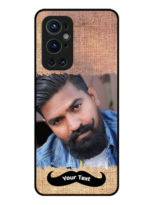 Custom Oneplus 9 Pro 5G Personalized Glass Phone Case - with Texture Design