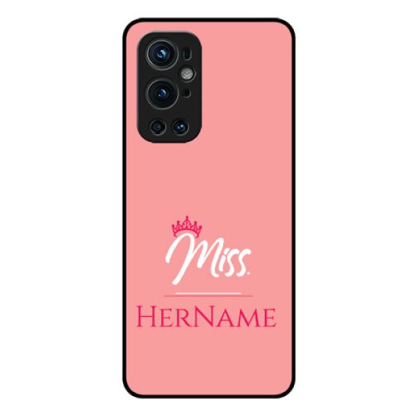Oneplus 9 Pro 5G Custom Glass Phone Case Mrs with Name