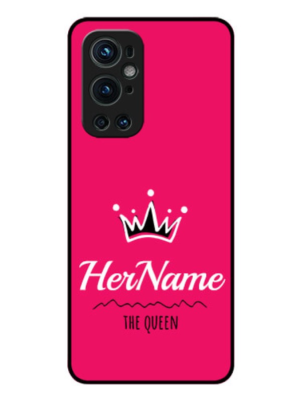 Custom Oneplus 9 Pro 5G Glass Phone Case Queen with Name