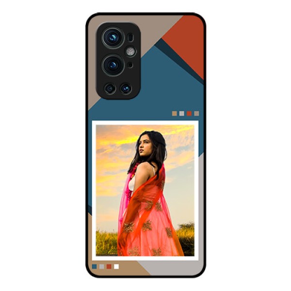 OnePlus 9 Pro 5G Personalized Glass Phone Case - Retro color pallet Design