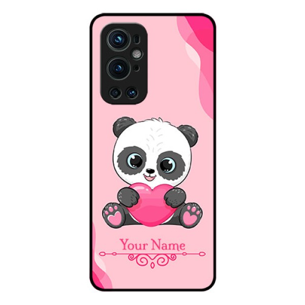 OnePlus 9 Pro 5G Custom Glass Mobile Case - Cute Panda Design