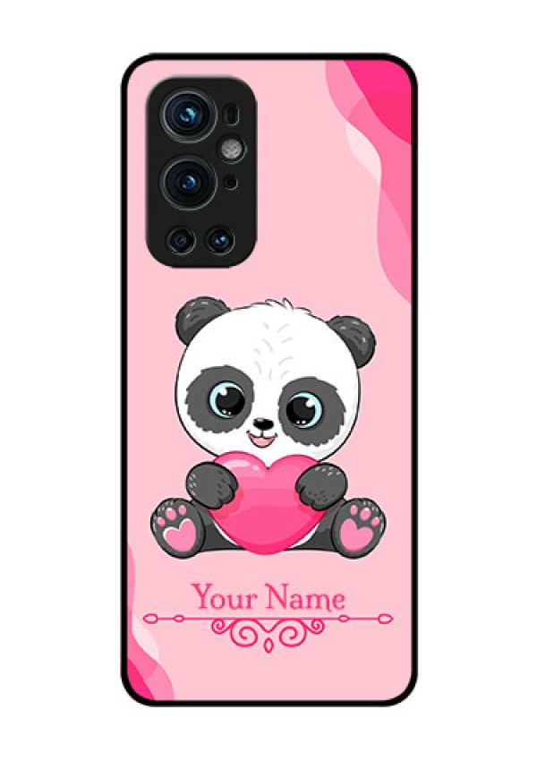 OnePlus 9 Pro 5G Custom Glass Mobile Case - Cute Panda Design
