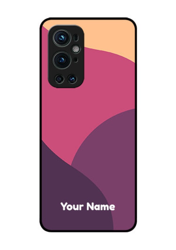 OnePlus 9 Pro 5G Custom Glass Phone Case - Mixed Multi-colour abstract art Design