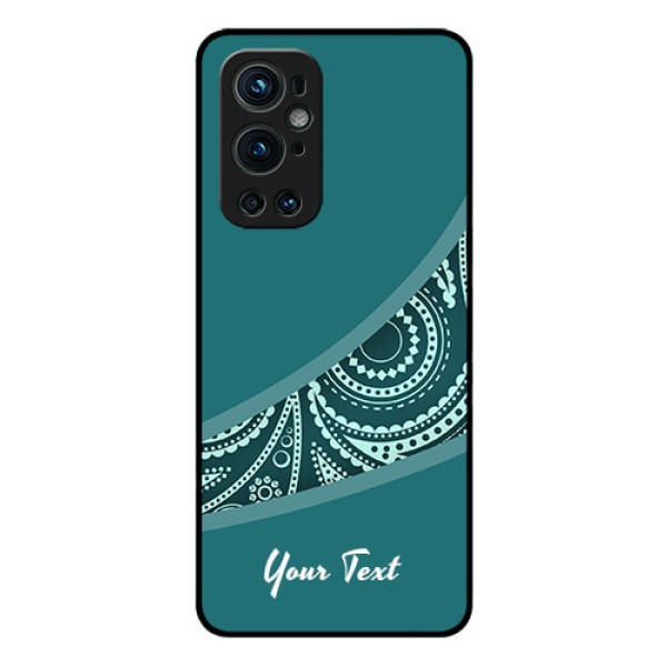 OnePlus 9 Pro 5G Photo Printing on Glass Case - semi visible floral Design OnePlus 9 Pro 5G Photo Printing on Glass Case - semi visible floral Design
