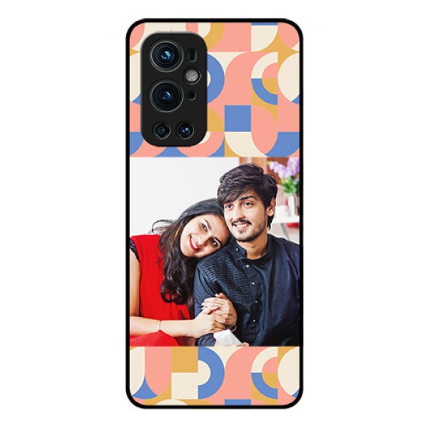 OnePlus 9 Pro 5G Photo Printing on Glass Case - Semi-circle Maze Pattern Design OnePlus 9 Pro 5G Photo Printing on Glass Case - Semi-circle Maze Pattern Design