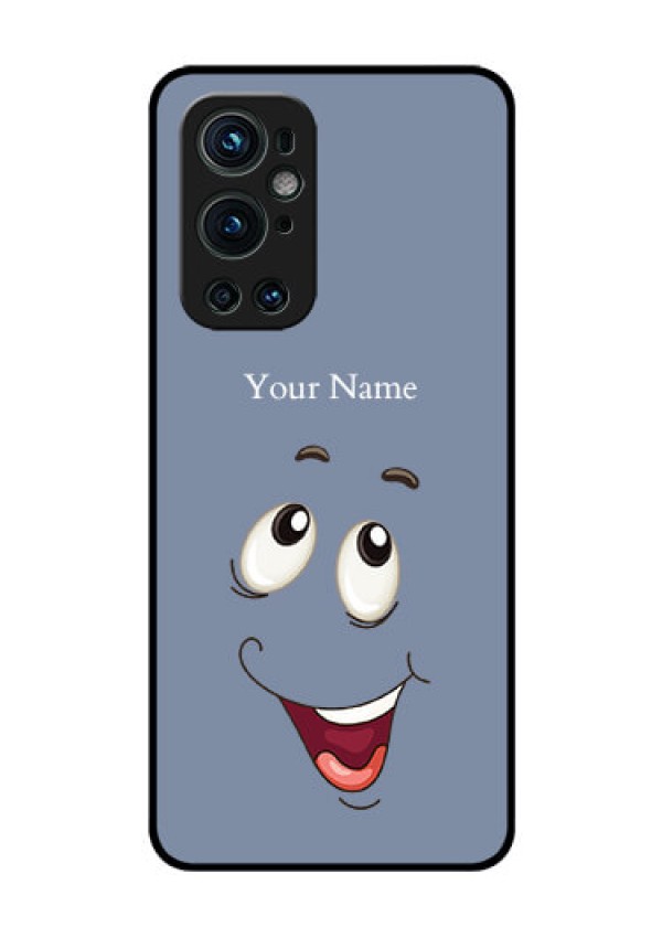 OnePlus 9 Pro 5G Photo Printing on Glass Case - Laughing Cartoon Face Design