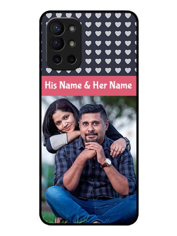 Custom Oneplus 9R 5G Custom Glass Mobile Case - Love Symbols Design