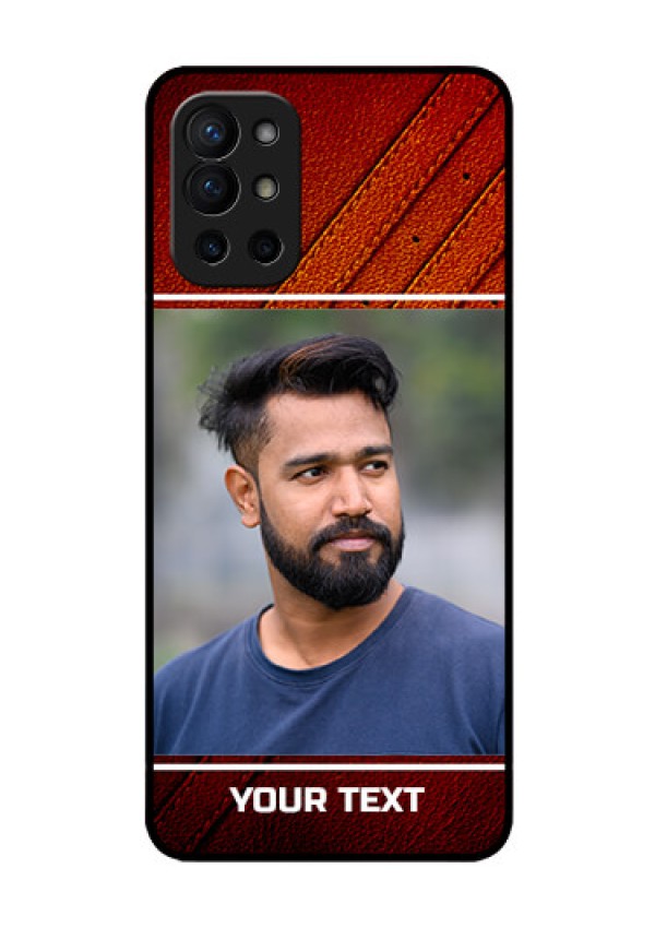 Oneplus 9R 5G Personalized Glass Phone Case - Leather Phone Case Design