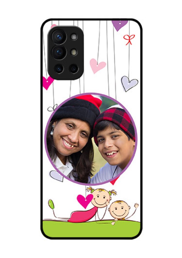 Oneplus 9R 5G Photo Printing on Glass Case - Cute Kids Phone Case Design