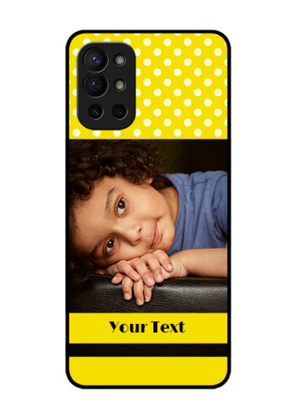 Oneplus 9R 5G Custom Glass Phone Case - Bright Yellow Case Design
