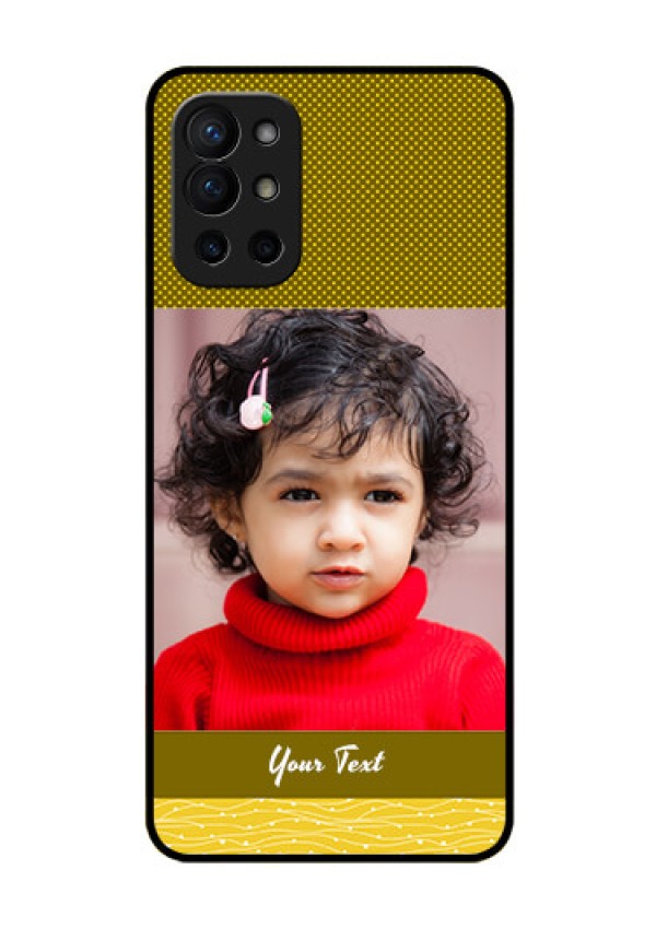 Oneplus 9R 5G Custom Glass Phone Case - Simple Green Color Design