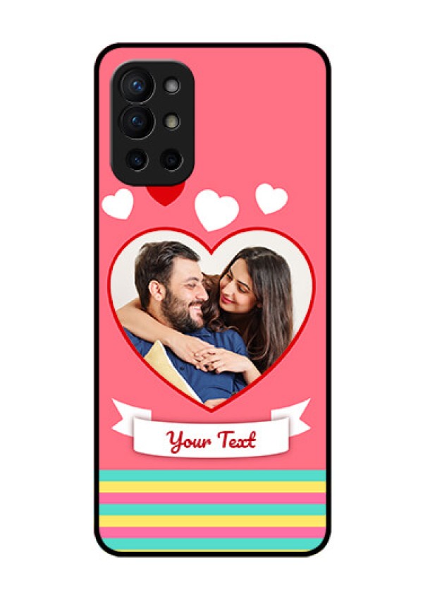Oneplus 9R 5G Photo Printing on Glass Case - Love Doodle Design