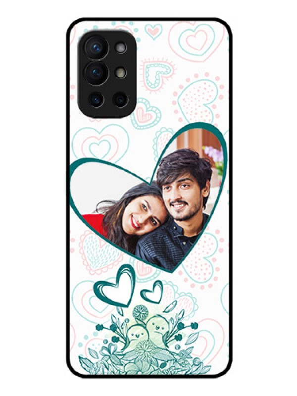 Custom Oneplus 9R 5G Photo Printing on Glass Case - Premium Couple Design