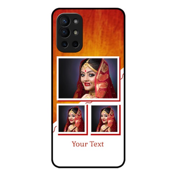 Oneplus 9R 5G Custom Glass Phone Case - Wedding Memories Design 