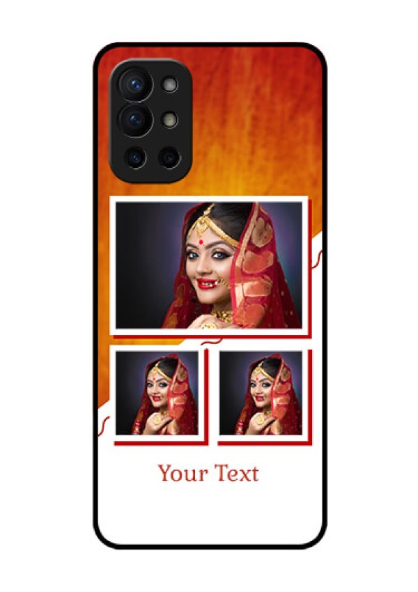 Oneplus 9R 5G Custom Glass Phone Case - Wedding Memories Design 