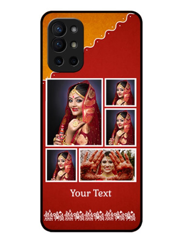 Custom Oneplus 9R 5G Personalized Glass Phone Case - Wedding Pic Upload Design