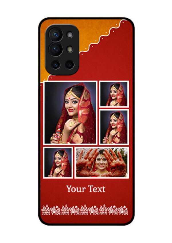 Oneplus 9R 5G Personalized Glass Phone Case - Wedding Pic Upload Design