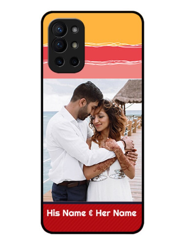 Custom Oneplus 9R 5G Custom Glass Mobile Case - Colorful Case Design