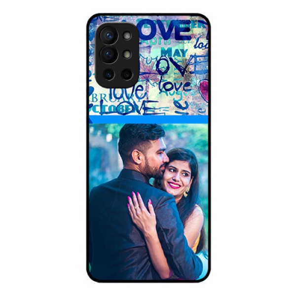 Oneplus 9R 5G Custom Glass Mobile Case - Colorful Love Design
