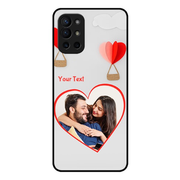 Oneplus 9R 5G Custom Glass Mobile Case - Parachute Love Design