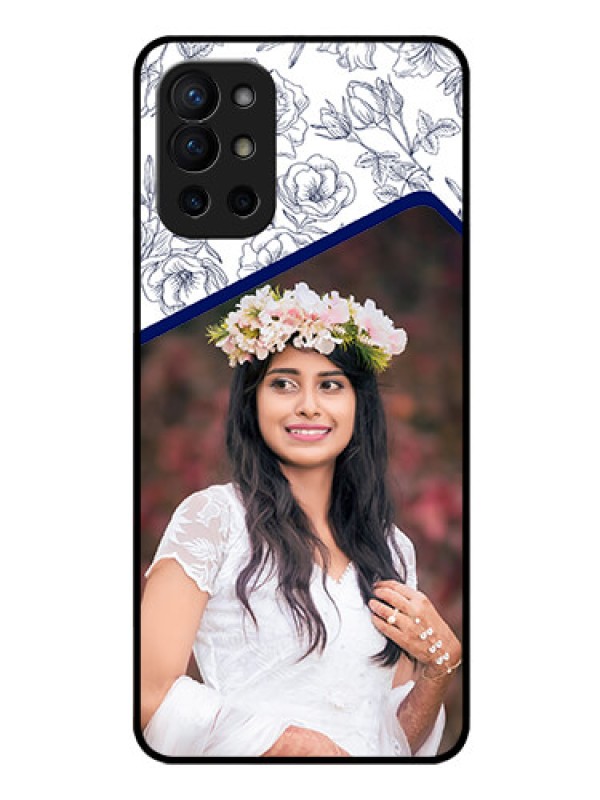 Custom Oneplus 9R 5G Personalized Glass Phone Case - Premium Floral Design