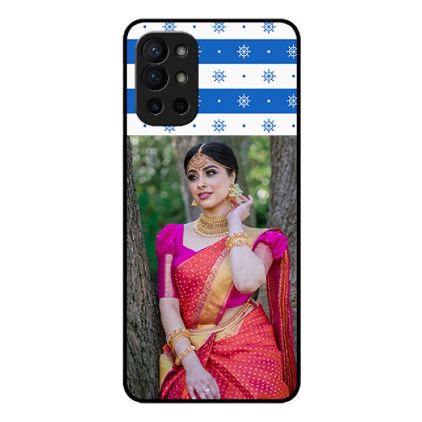 Oneplus 9R 5G Photo Printing on Glass Case - Snow Pattern Design