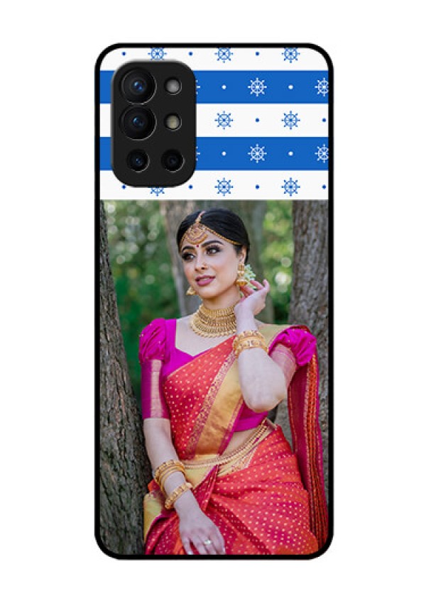 Oneplus 9R 5G Photo Printing on Glass Case - Snow Pattern Design
