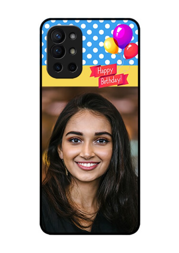 Oneplus 9R 5G Custom Glass Mobile Case - Happy Birthday Design