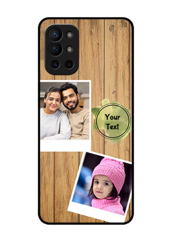 Oneplus 9R 5G Custom Glass Phone Case - Wooden Texture Design