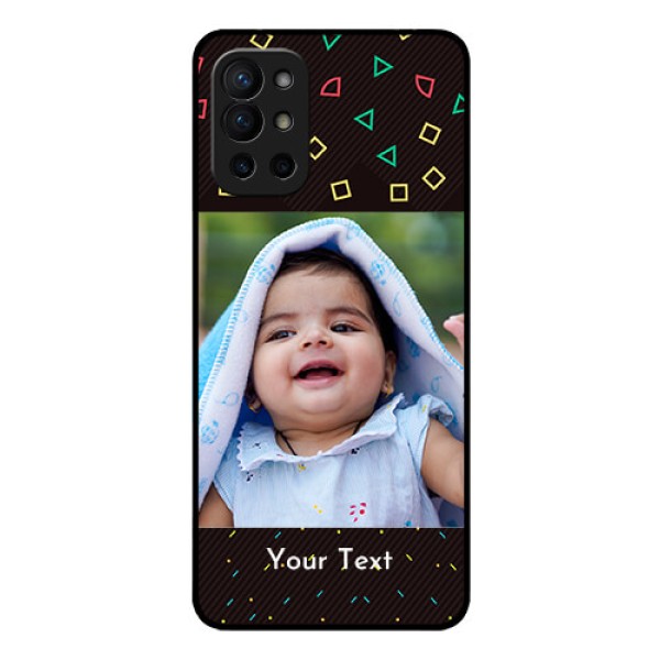 Oneplus 9R 5G Custom Glass Phone Case - with confetti birthday design Oneplus 9R 5G Custom Glass Phone Case - with confetti birthday design