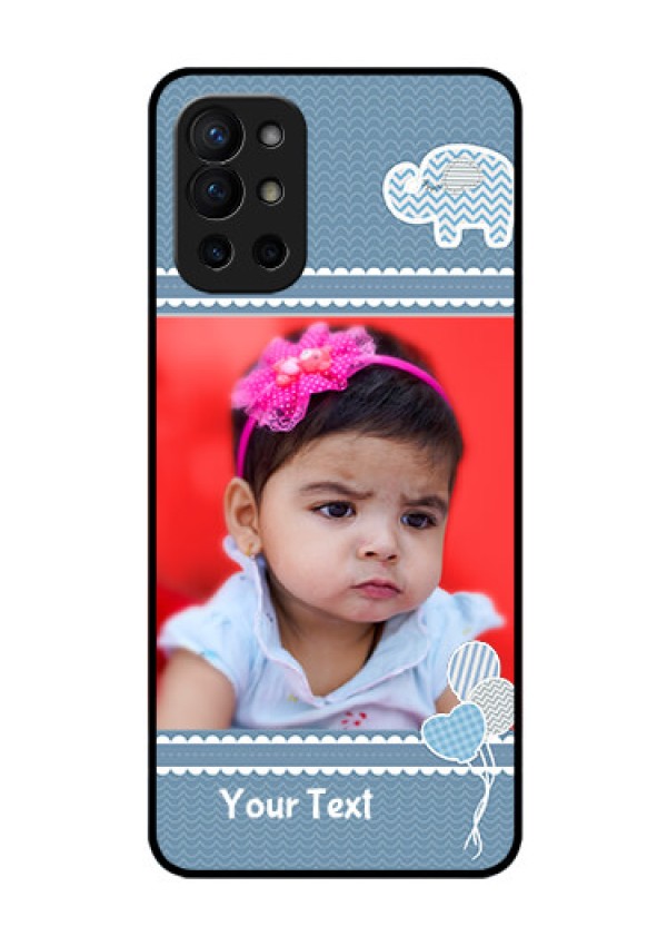 Oneplus 9R 5G Photo Printing on Glass Case - with Kids Pattern Design
