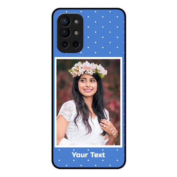 Oneplus 9R 5G Photo Printing on Glass Case - Polka dots design