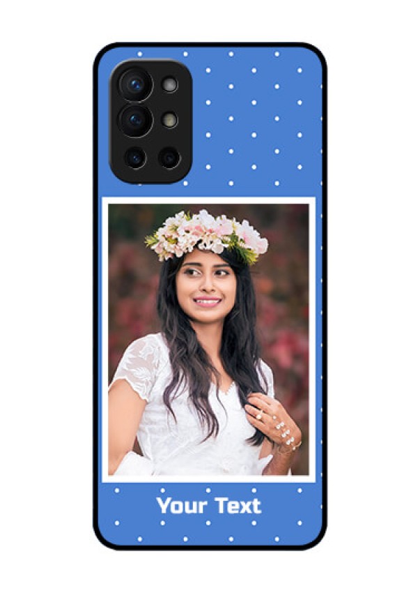 Oneplus 9R 5G Photo Printing on Glass Case - Polka dots design