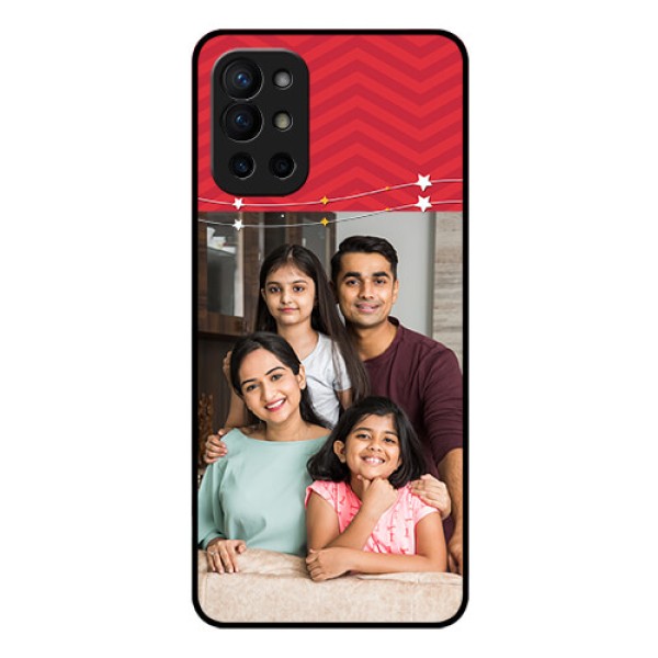 Oneplus 9R 5G Personalized Glass Phone Case - Happy Family Design