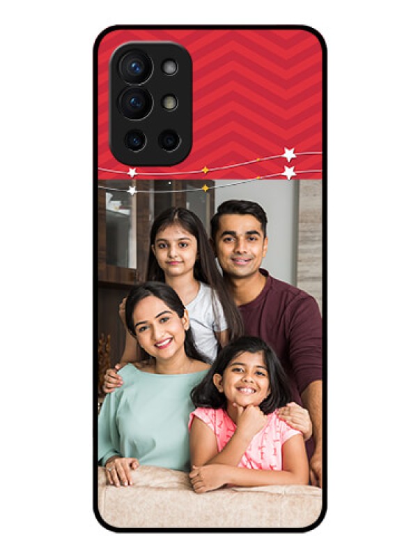 Custom Oneplus 9R 5G Personalized Glass Phone Case - Happy Family Design
