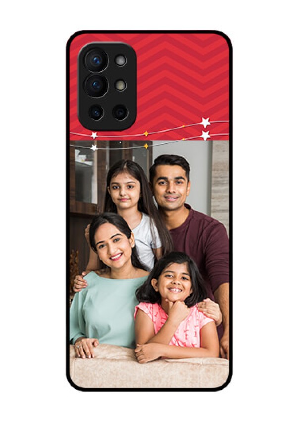 Oneplus 9R 5G Personalized Glass Phone Case - Happy Family Design