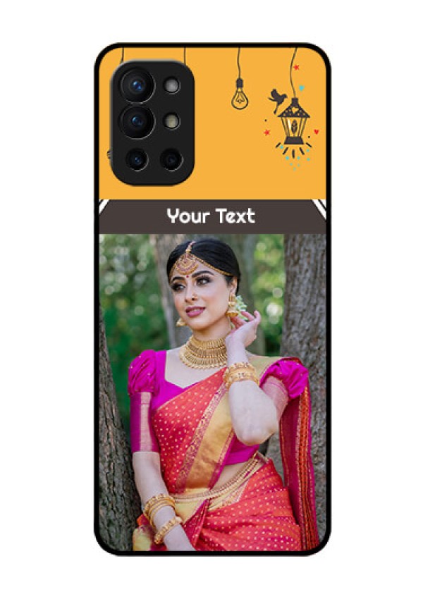 Oneplus 9R 5G Custom Glass Mobile Case - with Family Picture and Icons 