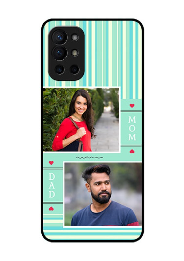 Oneplus 9R 5G Custom Glass Phone Case - Mom & Dad Pic Design