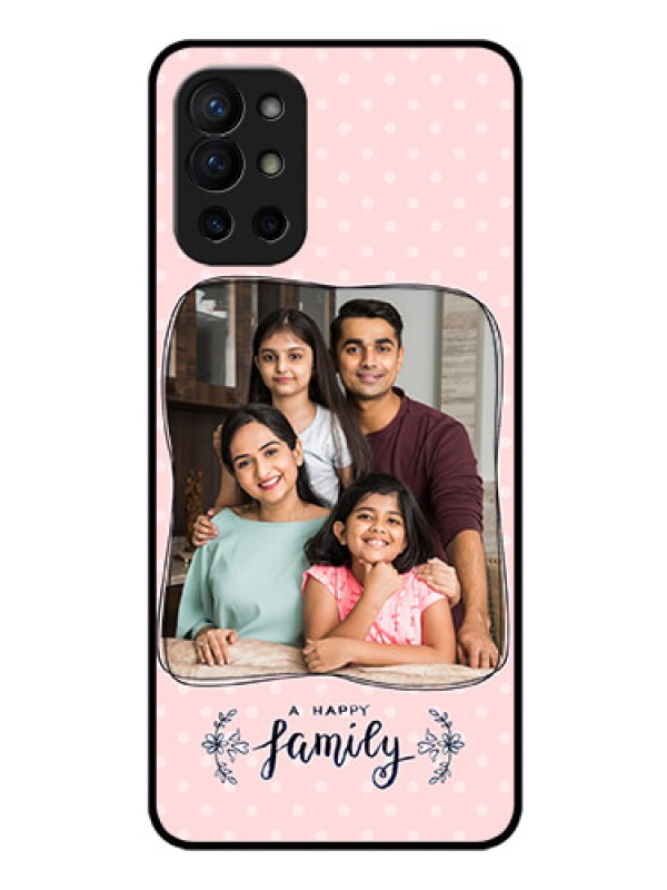 Custom Oneplus 9R 5G Custom Glass Phone Case - Family with Dots Design