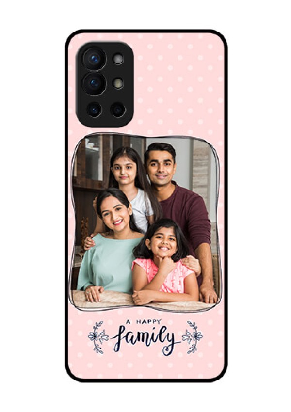Oneplus 9R 5G Custom Glass Phone Case - Family with Dots Design