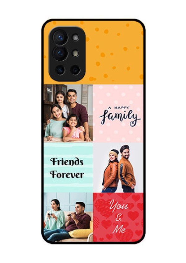 Oneplus 9R 5G Personalized Glass Phone Case - Images with Quotes Design