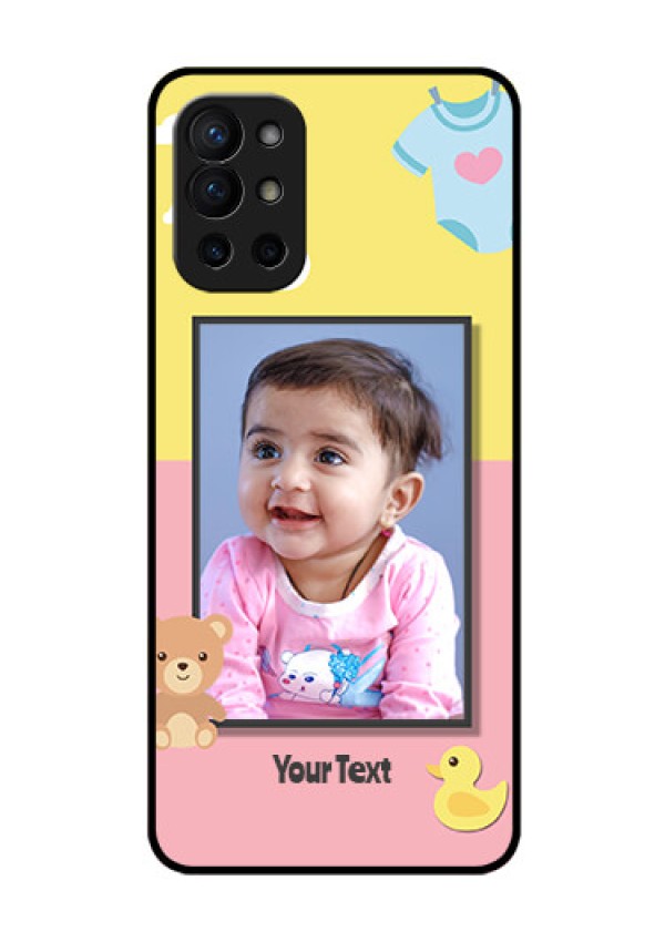 Oneplus 9R 5G Photo Printing on Glass Case - Kids 2 Color Design