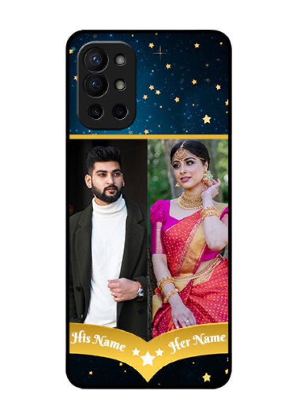 Oneplus 9R 5G Custom Glass Phone Case - Galaxy Stars Backdrop Design